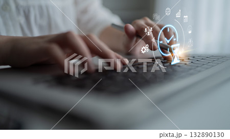 Time management and productivity optimization concept Parse Time management and productivity optimization concept Parse 132890130