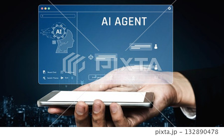 AI image generator interface for prompt-based image creation Marrow 132890478