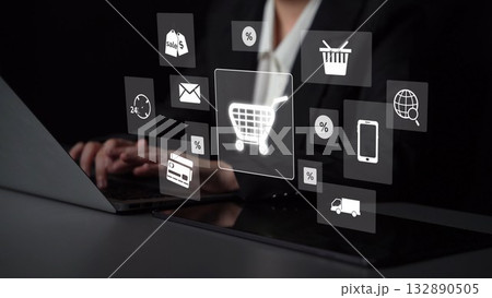 Omni-Channel Shopping for Seamless Customer Experience Muxer 132890505