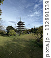 空と寺院 132891539