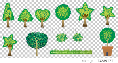 Fantasy-style tree material 132891711