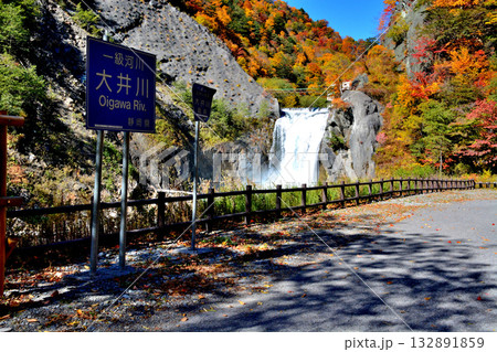 大井川源流と秋の紅葉 大井川源流と秋の紅葉 132891859