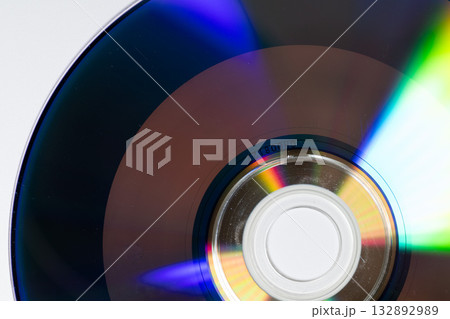 CD-ROMのクローズアップと反射 CD-ROMのクローズアップと反射 132892989