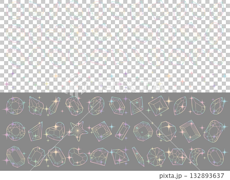 カットガラス、光、20虹淡 132893637