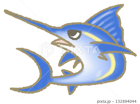 泳ぐカジキ 132894044