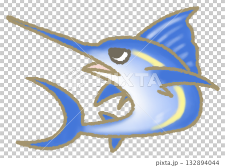 泳ぐカジキ 132894044