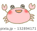 かわいいカニさん 132894171
