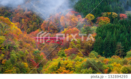 松川渓谷(秋) 高山村 松川渓谷(秋) 高山村 132894293
