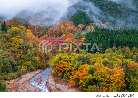 松川渓谷(秋) 高山村 松川渓谷(秋) 高山村 132894294