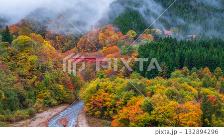 松川渓谷(秋) 高山村 松川渓谷(秋) 高山村 132894296
