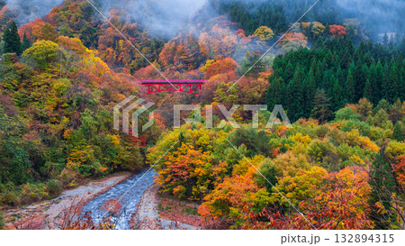 松川渓谷(秋) 高山村 松川渓谷(秋) 高山村 132894315