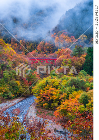 松川渓谷（秋）　高山村 132894317