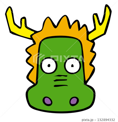 干支アイコン_辰・龍・タツ 干支アイコン_辰・龍・タツ 132894332