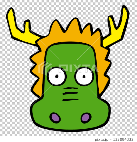 干支アイコン_辰・龍・タツ 干支アイコン_辰・龍・タツ 132894332