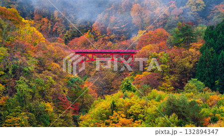 松川渓谷（秋）　高山村 132894347