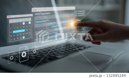 Project scheduling and workflow management dashboard Parse 132895284
