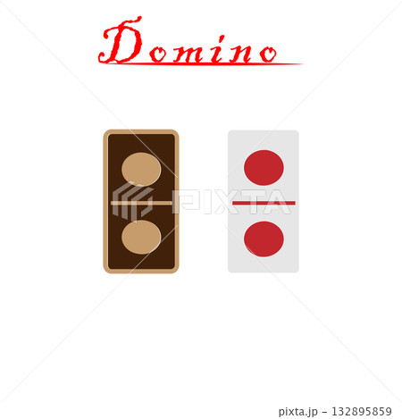 double card icon, one and one dot. double card icon, one and one dot. 132895859