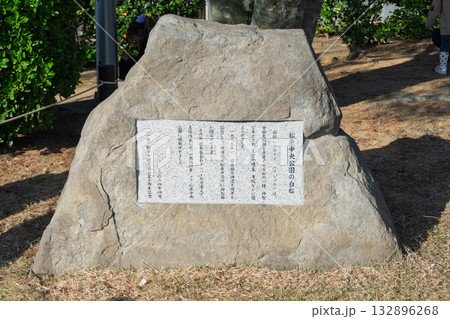 大阪府松原市 まつばらマルシェ 開催記録と裏側の風景 [松原中央公園の白松の石碑] 132896268