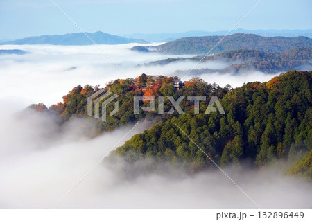 紅葉の天空の山城2523 紅葉の天空の山城2523 132896449