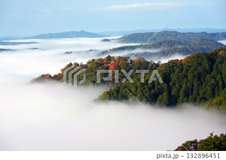 紅葉の天空の山城2529 132896451