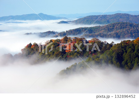 紅葉の天空の山城2541 紅葉の天空の山城2541 132896452