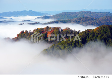 紅葉の天空の山城2659 132896475