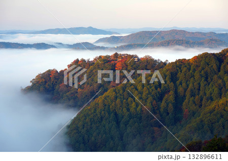 紅葉の天空の山城2325 紅葉の天空の山城2325 132896611