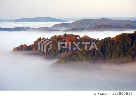 紅葉の天空の山城2352 132896617