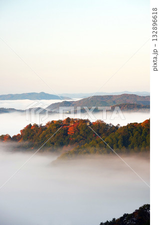 紅葉の天空の山城2358 132896618
