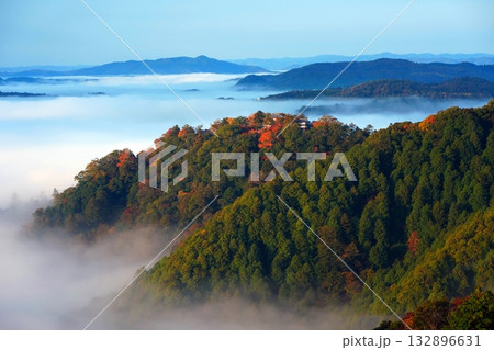 紅葉の天空の山城2414 132896631