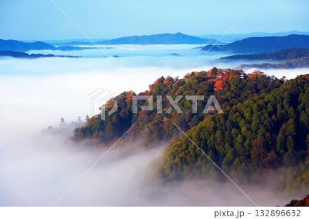 紅葉の天空の山城2419 132896632