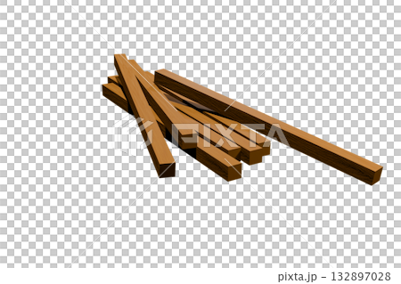 CG image of stacked lumber CG image of stacked lumber 132897028