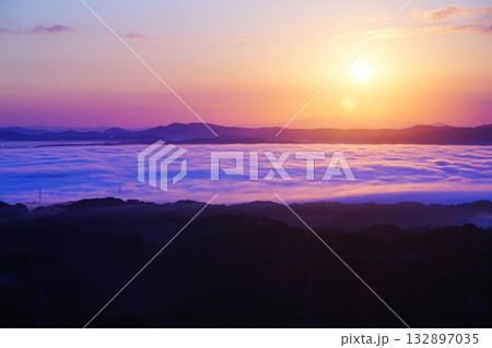日の出と雲海6572 日の出と雲海6572 132897035