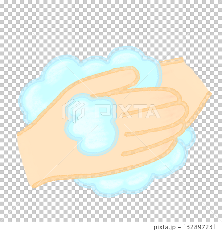手繪洗手插圖 手繪洗手插圖 132897231