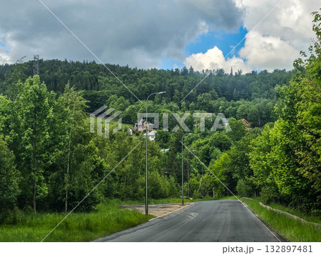 Mountain Horizons Road Through Majestic Peaks Mountain Horizons Road Through Majestic Peaks 132897481