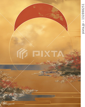 和風な背景素材 132898251