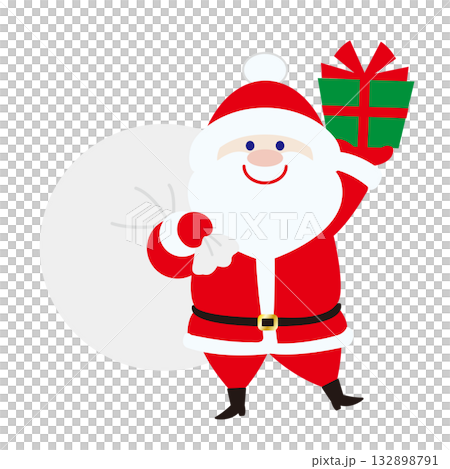 プレゼントを持ったサンタクロース プレゼントを持ったサンタクロース 132898791