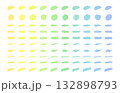 カラフルな水彩のあしらい10種10色セット　グローバルカラー 132898793