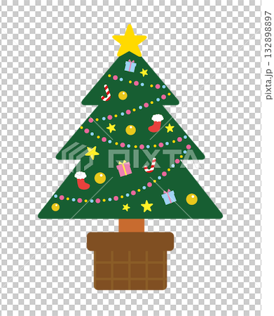 可愛くておしゃれなクリスマスツリー 132898897