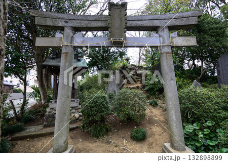 上赤塚　氷川神社　富士塚（浅間神社） 132898899