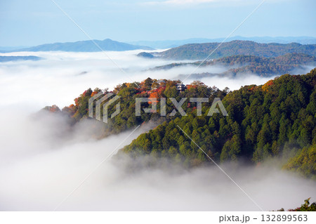 紅葉の天空の山城521 紅葉の天空の山城521 132899563