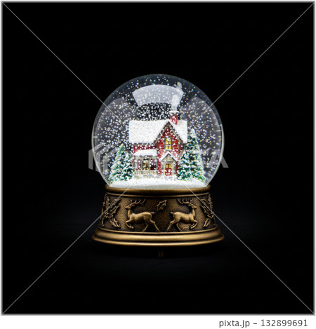 クリスマス：スノードーム 132899691