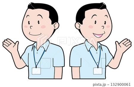 クールビズ男性ビジネスマン 132900061