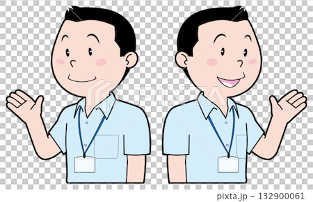 クールビズ男性ビジネスマン 132900061