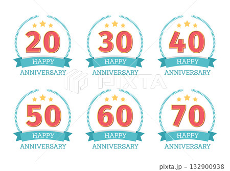 Anniversary Badge Set 132900938