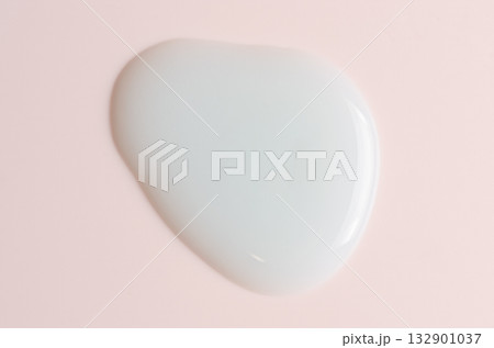 White cosmetic product. Face serum or cleanser gel or body moisturizing gel. 132901037