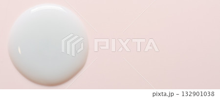 White cosmetic product. Face serum or cleanser gel or body moisturizing gel. 132901038