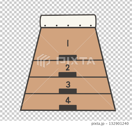 跳躍時從正面看到的跳馬箱示意圖 132901240