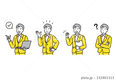 ビジネスマン セット ビジネスマン セット 132901313