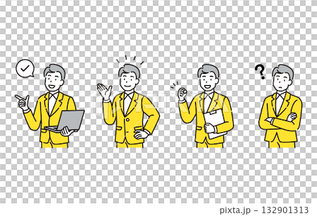 ビジネスマン セット ビジネスマン セット 132901313